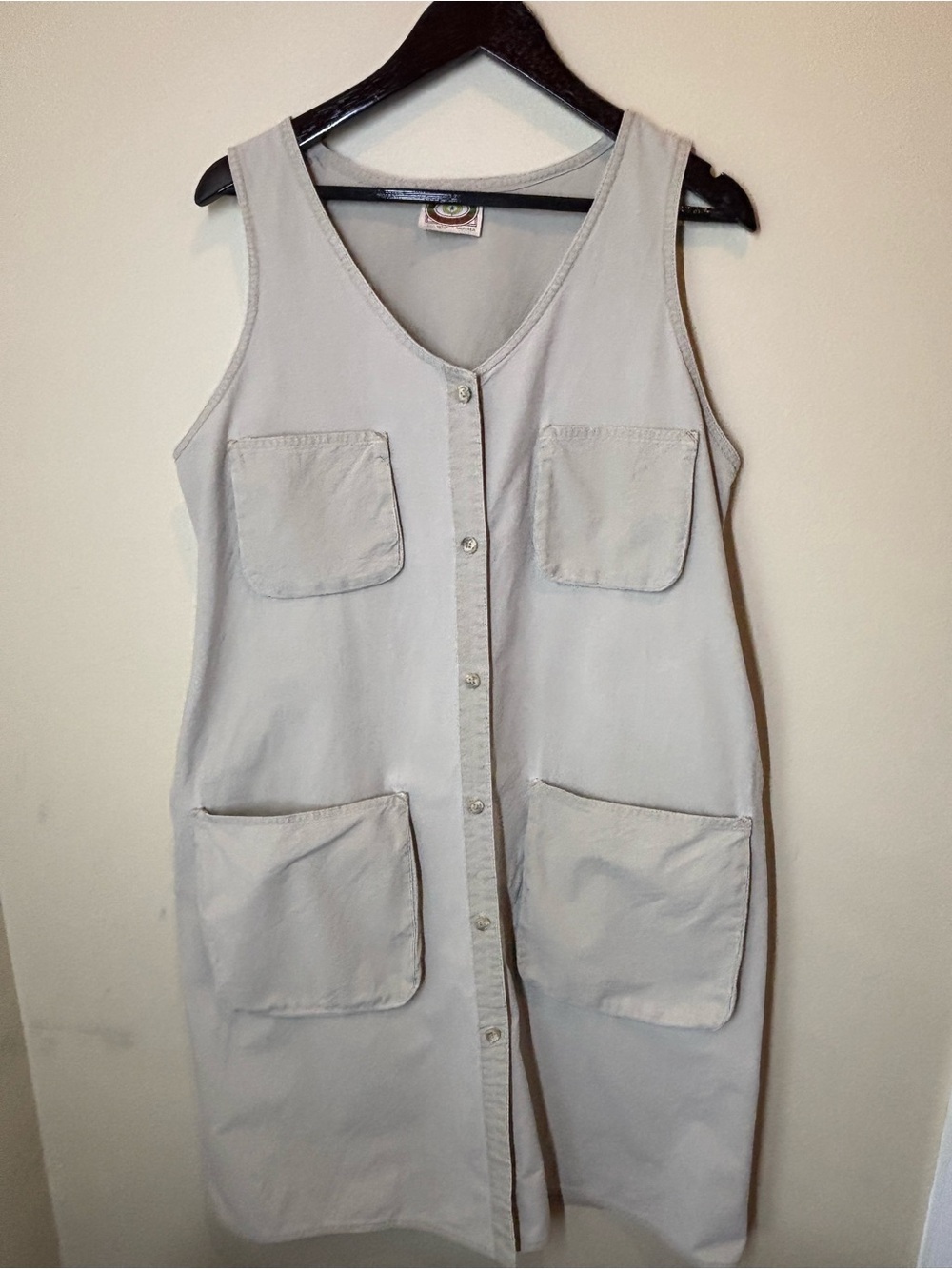 Vintage Banana Republic Jumper Dress with Cargo Pockets